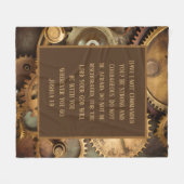Joshua 1:9 Fleece Blanket Encouraging Bible Verse  (Voorkant (Horizontaal))
