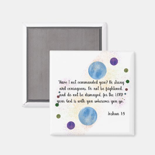 Joshua 1:9 magneet (Voorkant / Achterkant)