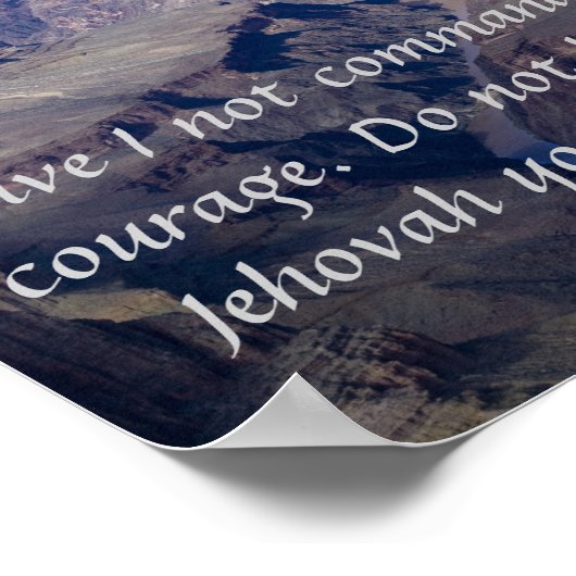 Joshua 1:9 Poster (Hoek)