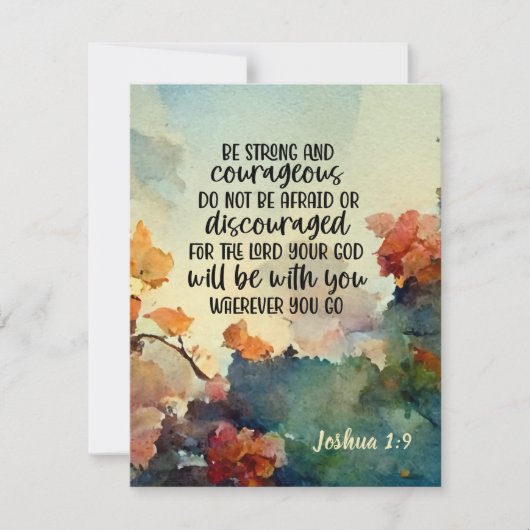 Joshua 1:9 Sterke en moedige Bijbelflat (Voorkant)