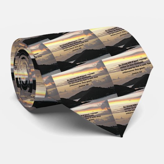 Joshua 1:9 stropdas (Opgerold)