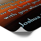 Joshua 1:9 Sunset Crosses Poster (Hoek)