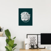 Joshua 1: 9 Wees sterk en moedig Poster (Thuiskantoor)