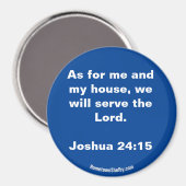 Joshua 24:15 Bible Verse aimant (Recto/Verso)