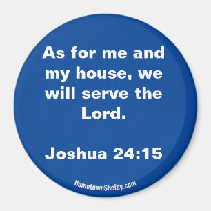 Joshua 24:15 Bible Verse aimant