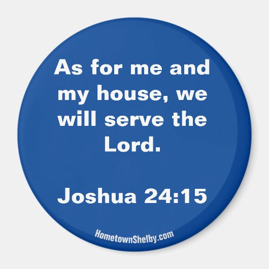 Joshua 24:15 Bible Verse aimant (Devant)