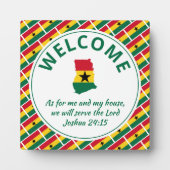 Joshua 24:15 Custom Welcome GHANA Fotoplaat (Voorkant)