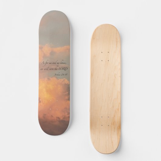 Joshua 24:15 En... Skateboard (Voorkant)