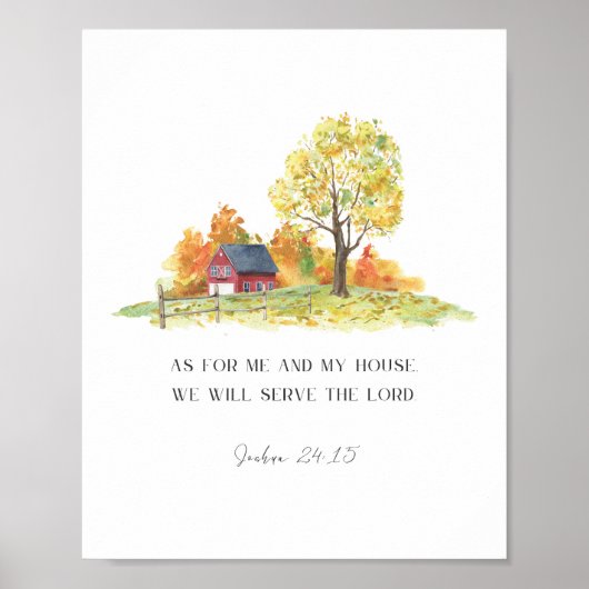 Joshua 24:15 poster (Voorkant)