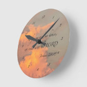 Joshua 24:15 Quant à moi et...Acrylique Horloge mu (Angle)