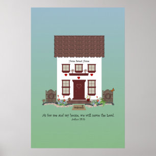 Joshua 24:15 ~ Serve the Lord Poster