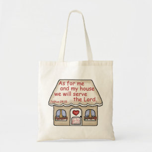 Joshua 24:15 tote bag