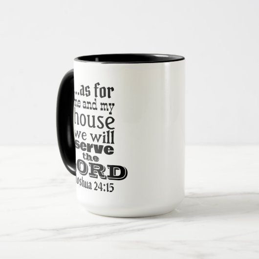 Joshua 24:15 Vaderdag Mok (Voorkant links)