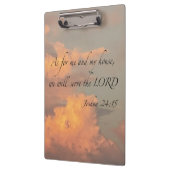 Joshua 24:15 Zoals voor mij en... klembord (Links)