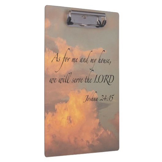 Joshua 24:15 Zoals voor mij en... klembord (Rechts)