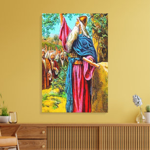Joshua 24:16-28 Israël belooft God te dienen Canva Canvas Afdruk