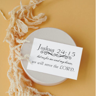 Joshua 24 Scripture Verse Greeting Card