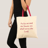 joshua 24 tas Serve the Lord (Voorkant (product))