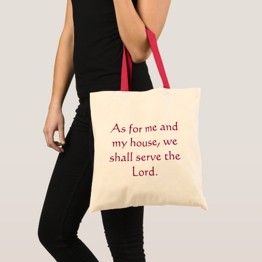 joshua 24 tas Serve the Lord (Voorkant (product))