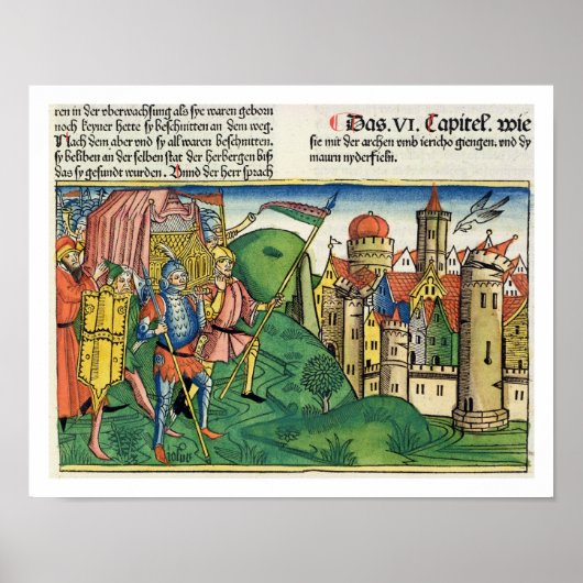 Joshua 6 4-21 De Herfst van Jericho, uit het 'Nure Poster (Voorkant)