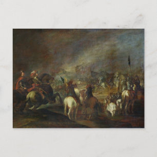 Joshua bij de muren van Jericho Briefkaart