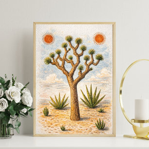 Joshua boom kunst   boho natuur wandkunst poster