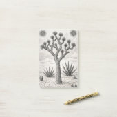 joshua boom schets | woestijn schets kunst post-it® notes (Op bureau)