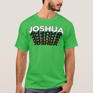 Joshua Grappig Retro Vintage Zonsondergang Joshua T-shirt