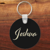 Joshua Naam whitegold Button Schlüsselanhänger Sleutelhanger (Voorkant)