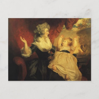 Joshua Reynolds-Georgiana met haar Baby dochter Da Briefkaart