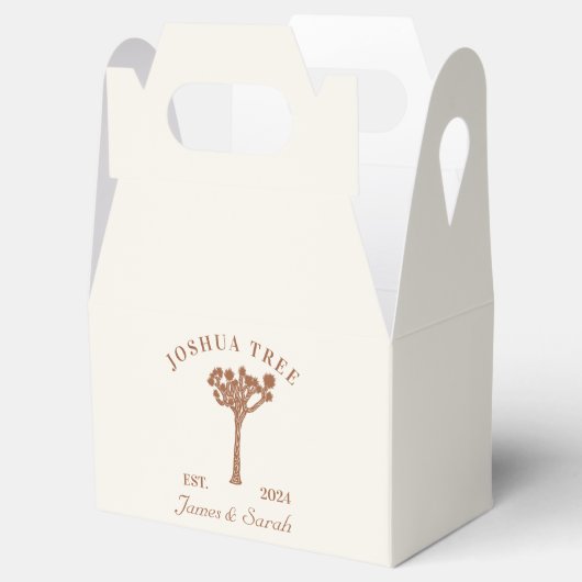 Joshua Tree Bruiloft Favor Boxes Bedankdoosjes (Geopend)