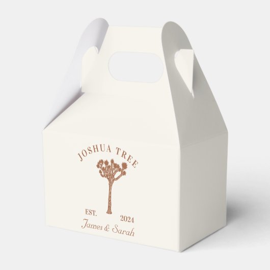 Joshua Tree Bruiloft Favor Boxes Bedankdoosjes (Voorkant Zijde)