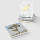 Joshua Tree Cactus Desert Art Onderzetter (Zijkant)