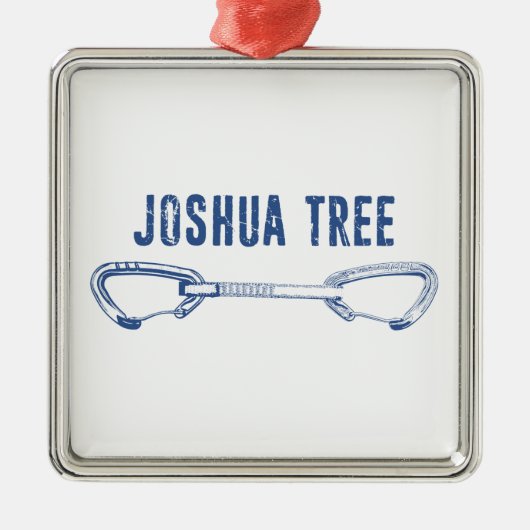 Joshua Tree California Klimmen Quickdraw Metalen Ornament (Voorkant)