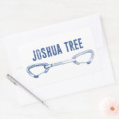 Joshua Tree California, klimming Quickdraw Rechthoekige Sticker (Envelop)