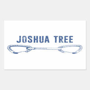 Joshua Tree California, klimming Quickdraw Rechthoekige Sticker