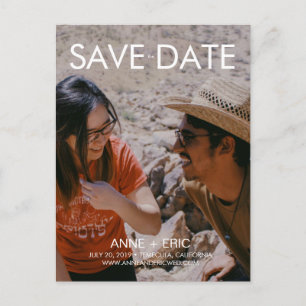 "Joshua Tree" - Flat Modern Save the Date Briefkaa Briefkaart