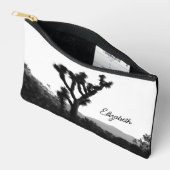 Joshua Tree gepersonaliseerde zwart-wit make-uptas Etui (Open)