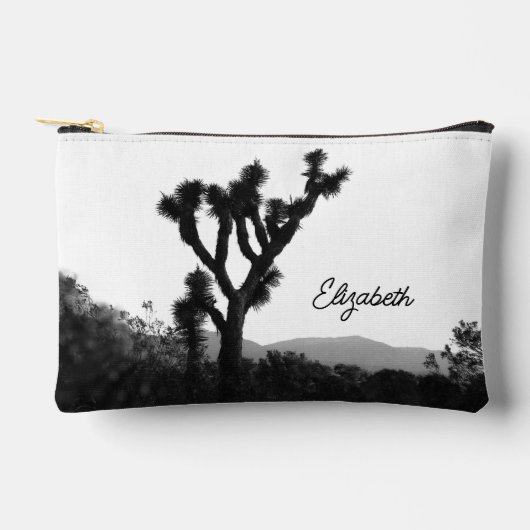 Joshua Tree gepersonaliseerde zwart-wit make-uptas Etui (Voorkant)