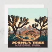 Joshua Tree National Park California Desert Retro (Voorkant / Achterkant)