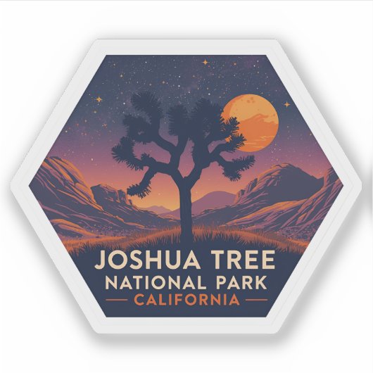 Joshua Tree National Park California Sticker (Voorkant)