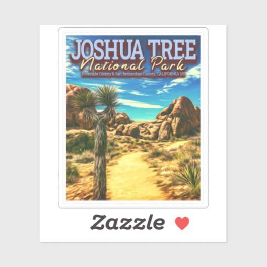 JOSHUA TREE NATIONAL PARK - CALIFORNIA US STICKER (Vel)