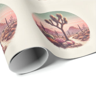 Joshua Tree National Park Californië Aquarel Cadeaupapier