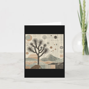 Joshua Tree National Park Line Art Wandelen Kaart