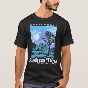 Joshua Tree National Park Night Scene Retr T-shirt