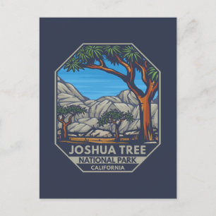 Joshua Tree National Park Retro Emblem Briefkaart