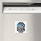 Joshua Tree National Park Retro Emblem Magneet (Insitu (Vaatwasser))