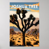 Joshua Tree National Park Traditionele Reizen Poster (Voorkant)