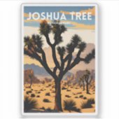 Joshua Tree National Park Traditionele Reizen Sticker (Voorkant)