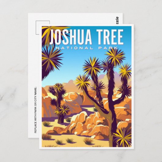 Joshua Tree National Park Tule Springs  Briefkaart (Voorkant / Achterkant)